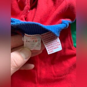 Vintage 90s Le Top Primary Color Block One Piece Size Infant 6-9 Months Romper